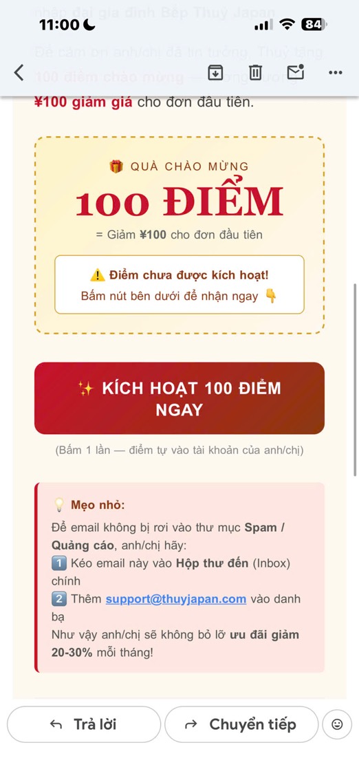 Nút Kích Hoạt 100 Điểm Ngay